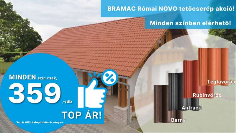 Bramac tetőcserép akció